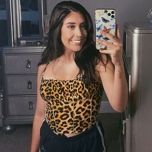 Leopard Print Shirred Cami Top